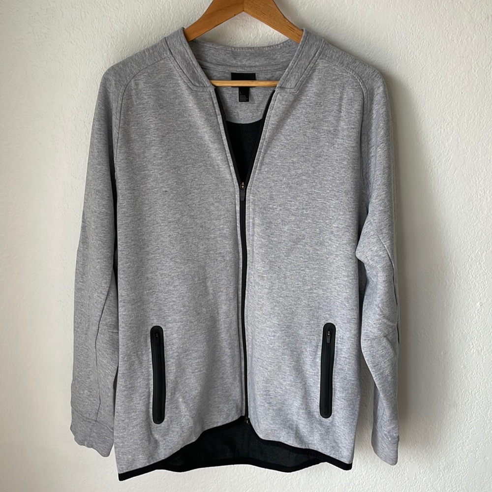 Zella‎ Heathered Grey Zip Up